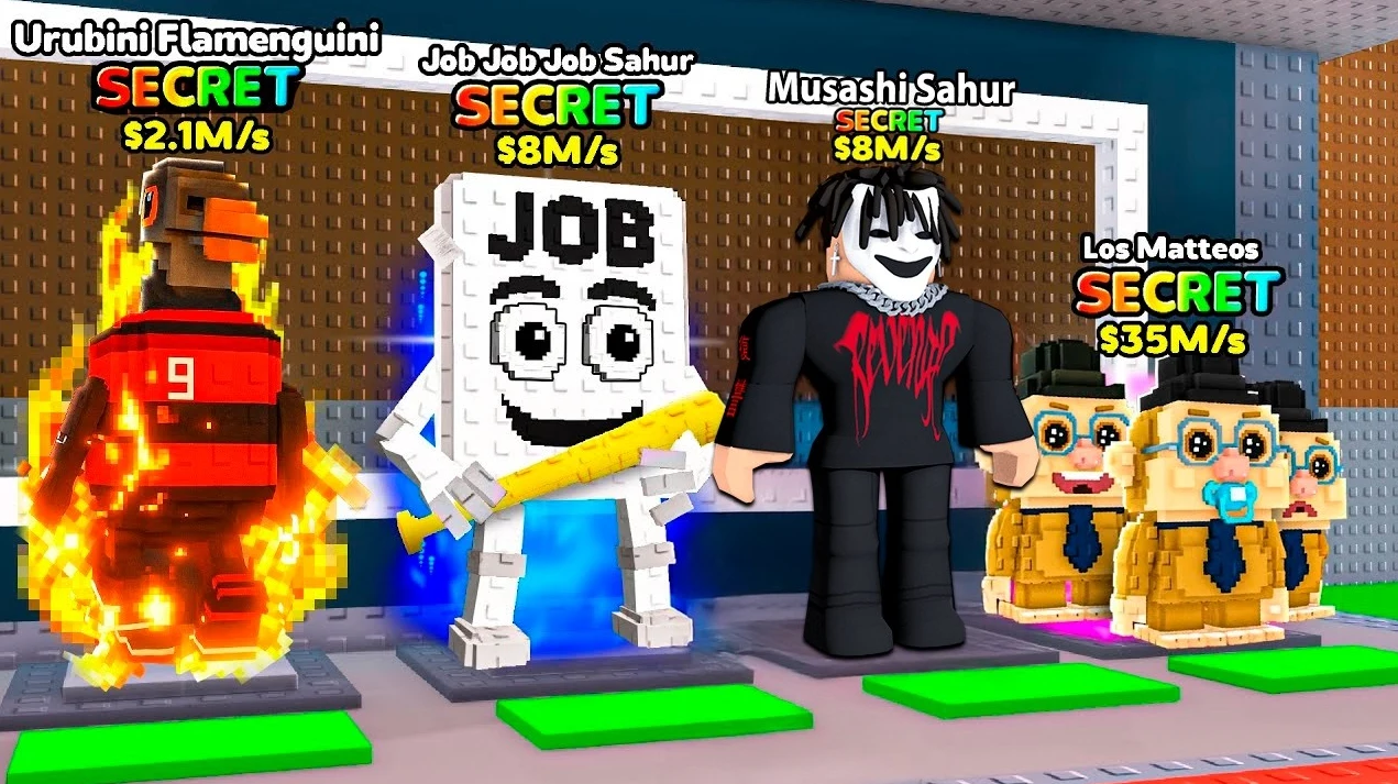 Los personajes más raros de Steal a Brainrot en Roblox y cómo obtenerlos