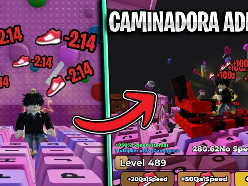 Caminadora Admin en Escapa del Teclado Roblox